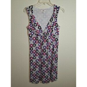 Cato Dress Retro Business Casual Office Lined Summer Geometric Size Small
